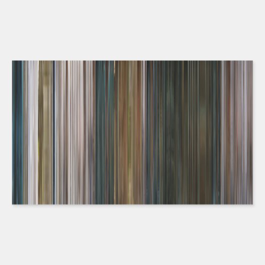 Het meisje dat wachtte barcode rechthoekige sticker (Voorkant)