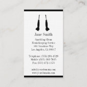 Het Meisje die van het huishouden het Groene Visitekaartje (Achterkant)