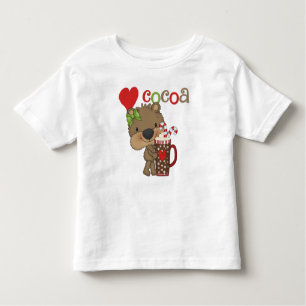 Het meisje draagt de Liefde van de Cacao Kinder Shirts