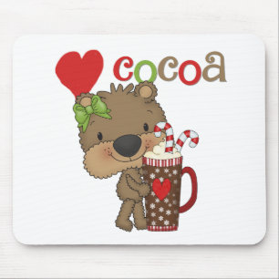 Het meisje draagt de Liefde van de Cacao Muismat
