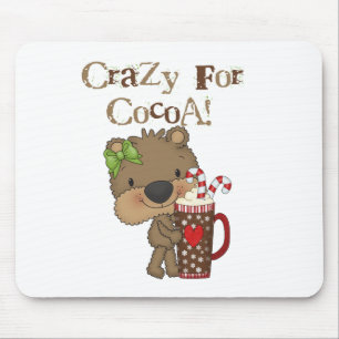 Het meisje draagt Gek voor Cacao Muismat