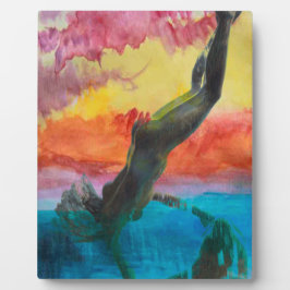 Het meisje fotoplaat