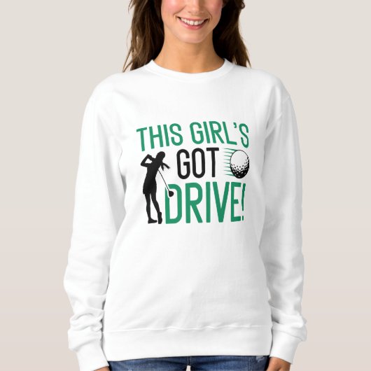 Het meisje heeft drive trui (Voorkant)