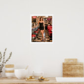 Het meisje in het eethuis poster (Keuken)