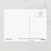 Het meisje met de parel dat Vermeer verdient Briefkaart (Achterkant)