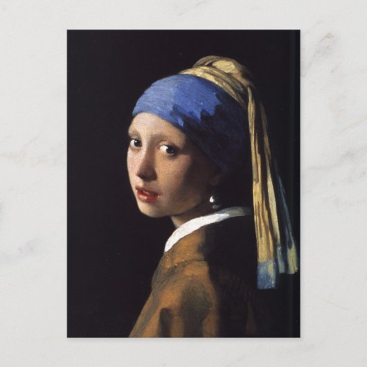 Het meisje met de parel dat Vermeer verdient Briefkaart (Voorkant)