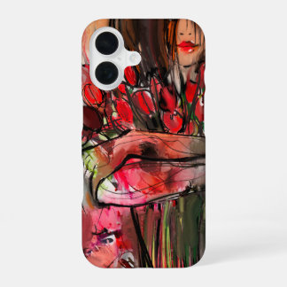 Het meisje met de tulpen iPhone 16 hoesje