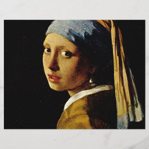 Het meisje met de turban/meisje met de parel flyer