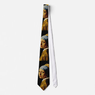 Het meisje met een Turban/Meisje met de parel Stropdas