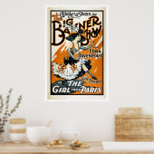 Het meisje uit Parijs,  muziekposter Poster (Keuken)