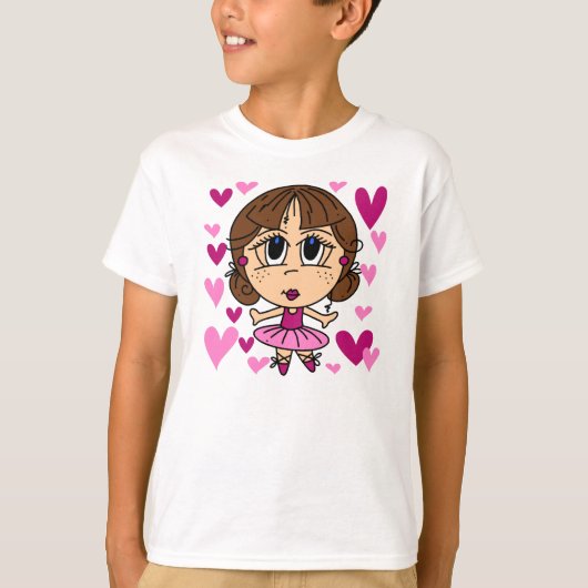 Het Meisje van de ballerina T-shirt (Voorkant)