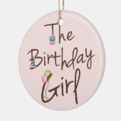 Het meisje van de geboorte keramisch ornament (Links)