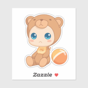 Het Meisje van de Jongen van het baby draagt Sticker