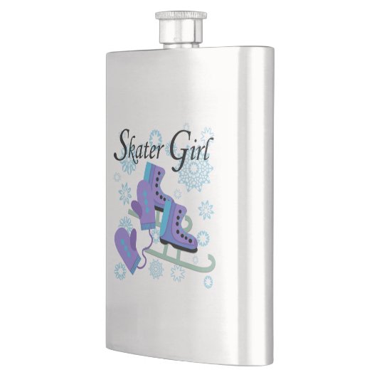 Het Meisje van de schaatser Heupfles (Links)