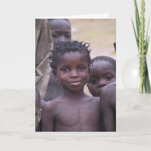 Het meisje van Fie van Agou Feestdagen Kaart (Voorkant)