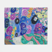 Het meisje van Gustav Klimt Fleece Deken (Voorkant (Horizontaal))