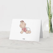 Het Meisje van het Baby van de Aanstaande moeder Kaart (Achterkant)