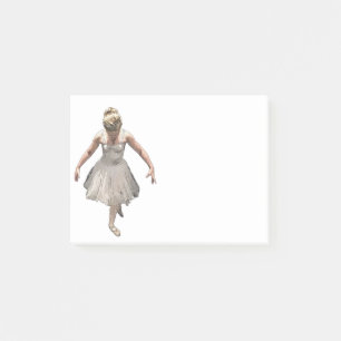 Het meisje van het ballet, hand getrokken ontwerp post-it® notes