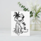 Het Meisje van Hula Briefkaart (Staand voorkant)