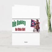 Het Meisje van Ohio, Annie Oakley Kaart (Achterkant)