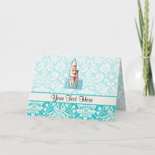 Het Meisje van Surfer Notitiekaartje