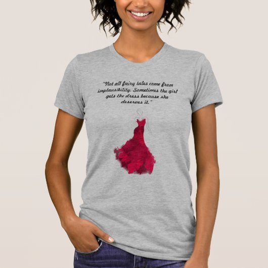 Het meisje verdient de dress t-shirt (Voorkant)