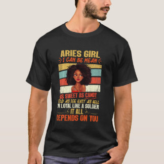Het meisje wordt geboren op 21 maart tot 19 april. t-shirt