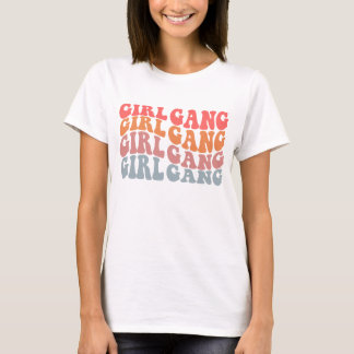 Het Meisjesbende Trendy Hippie Typografie T-shirt