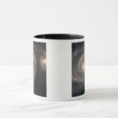 Het melkwegstelsel (M51) en het metro Mok (Midden)