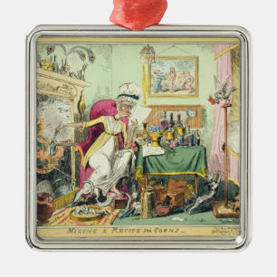 Het mengen van een Recipe voor Korns, gepubliceerd Metalen Ornament