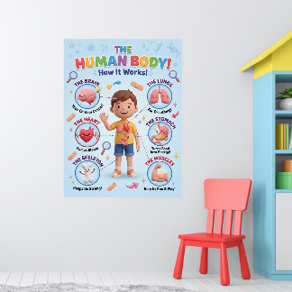 Het Menselijk Lichaam Poster