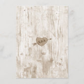 Het menu Collectie van het carved Heart Wedding (Achterkant)