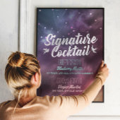Het Menu Galaxy Constellations van het Menu van de Poster