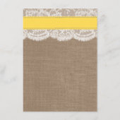 Het menu Geel Collectie voor gouden handdoeken (Achterkant)