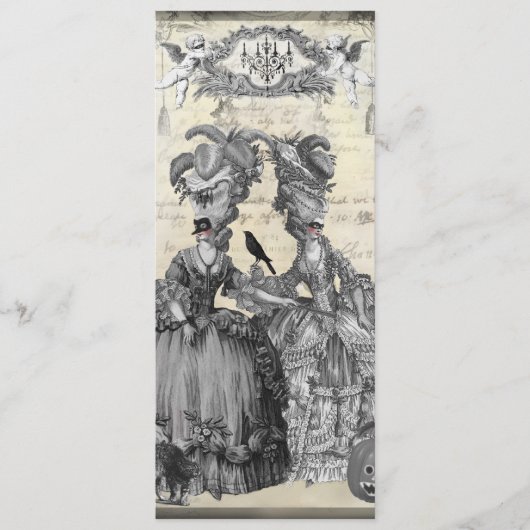 Het menu Halloween Ball (Voorkant)