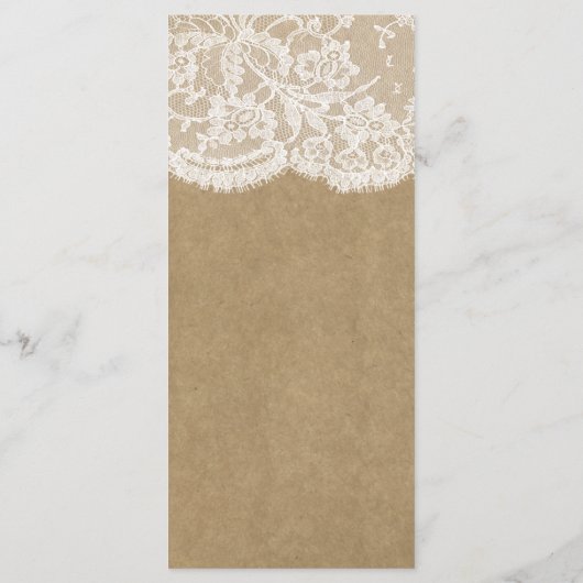 Het menu Kraft & Lace Collectie Sjablonen (Achterkant)