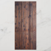 Het menu Rustige Sunflower & String Lights Wedding (Achterkant)