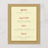 het menu sjabloon van de feestdag voor het kerstdi (Achterkant)