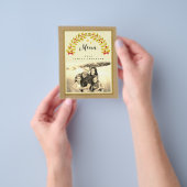 het menu sjabloon van de feestdag voor het kerstdi (Hand)