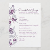 Het Menu van de bruiloft - Cherry Blossom (Voorkant)