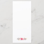 Het Menu van de bruiloft Elegant Chic Gold Lijst F