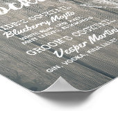 Het Menu van de Drink van de Handtekening van het Poster (Hoek)