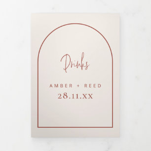 Het Menu van de Drinken van de Kerk Cream & Terrac