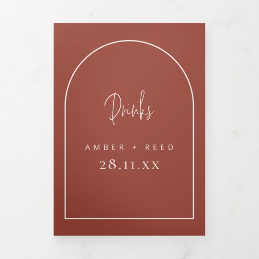 Het Menu van de Terracotta & van de Drink van het (Cover)