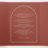 Het Menu van de Terracotta & van de Drink van het (Binnenkant midden)