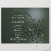 Het Menu van de Weddenschap Programma | Sage Green (Voorkant)