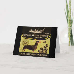 Het Merk van de tekkel - Organic Coffee Company Feestdagen Kaart