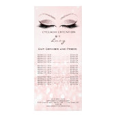 Het merken van de Lijst van de Lashes van de Uitbr Reclamekaart (Voorkant)