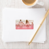 Het Merry kerstpenseel het Adres van de Terugkeer Etiket (Insitu)