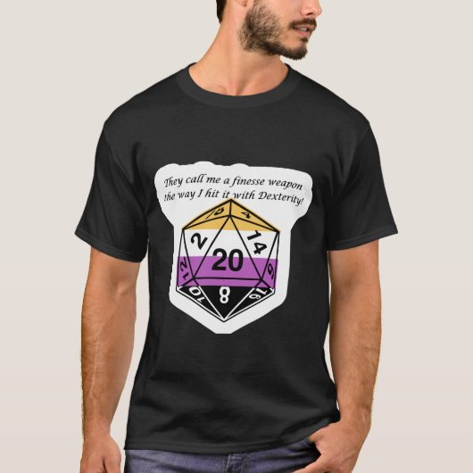 Het met Dexterity-Nonbinary T-shirt (Voorkant)